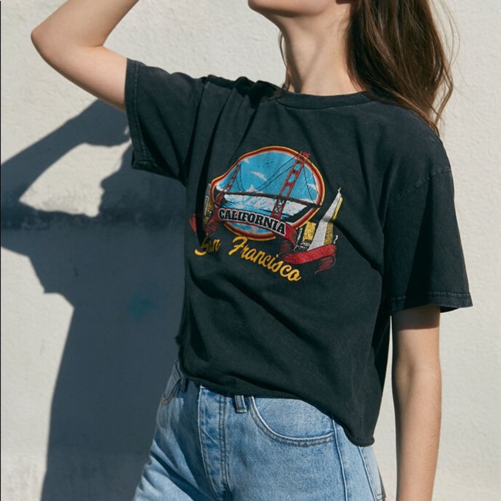 brandy rare graphic crop top